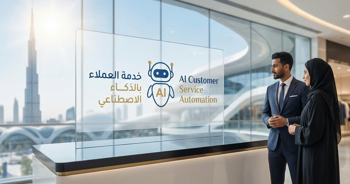 Arabic customer service AI UAE retail hero