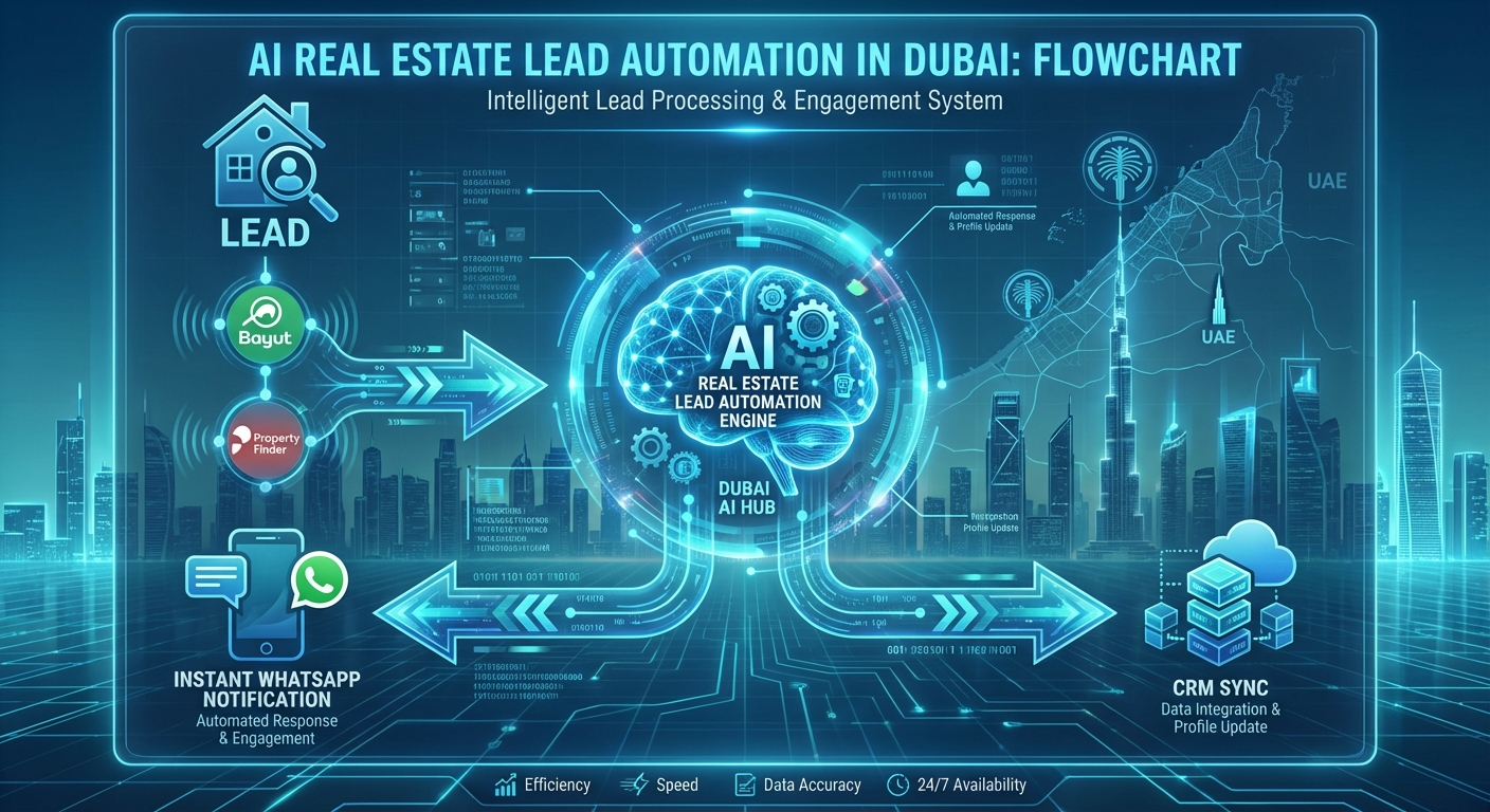 Real estate automation workflow infographic